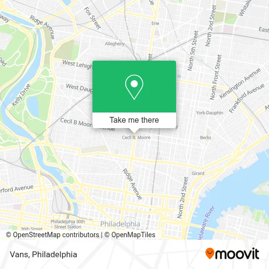 Vans map