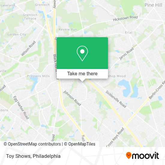 Toy Shows map