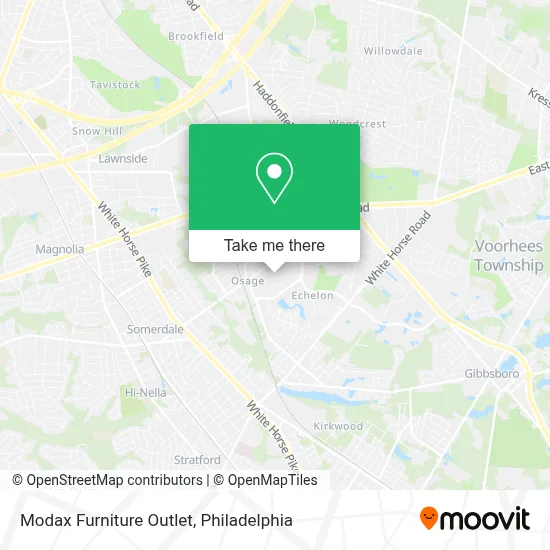 Modax Furniture Outlet map