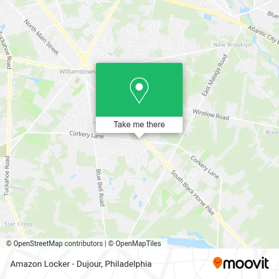 Amazon Locker - Dujour map
