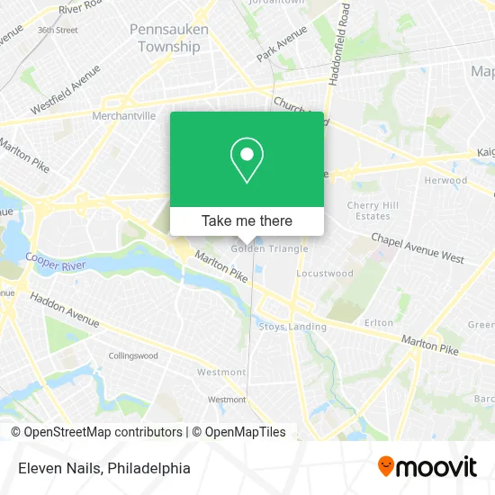 Eleven Nails map