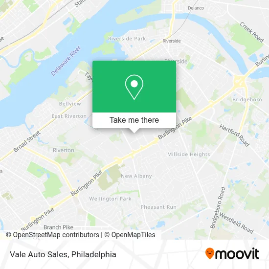 Vale Auto Sales map