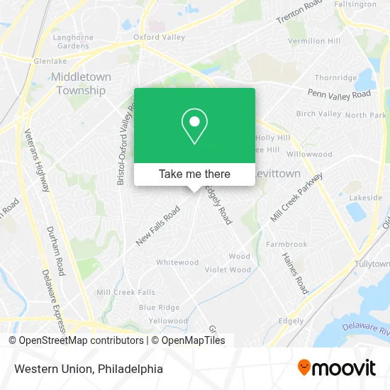 Western Union map