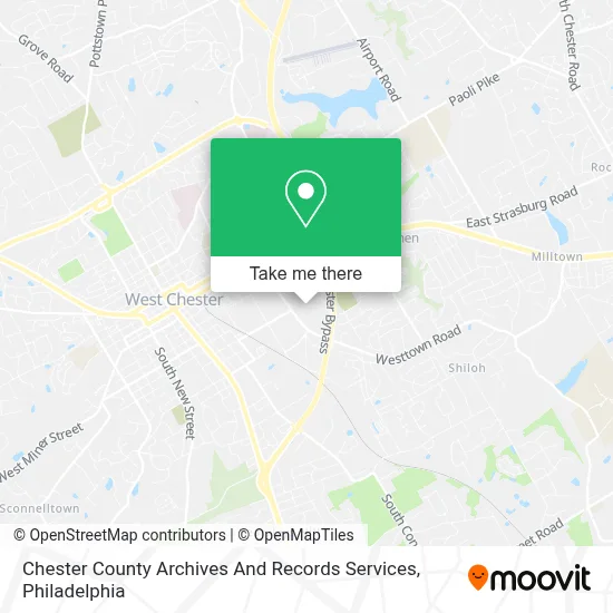 Chester County Archives And Records Services map