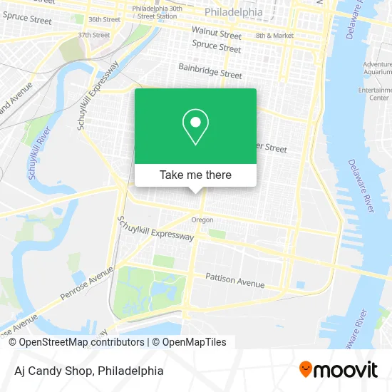 Aj Candy Shop map