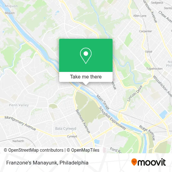Franzone's Manayunk map
