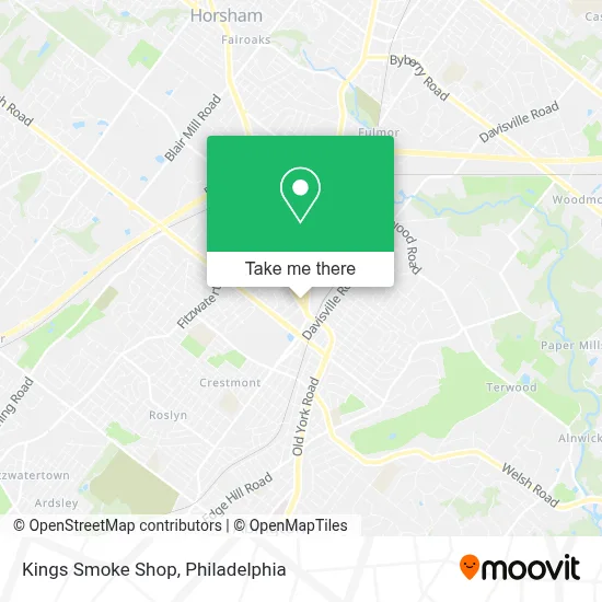 Kings Smoke Shop map