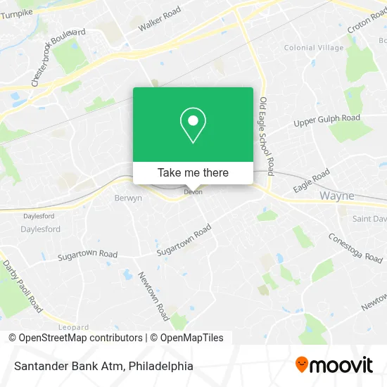 Santander Bank Atm map