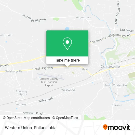 Western Union map