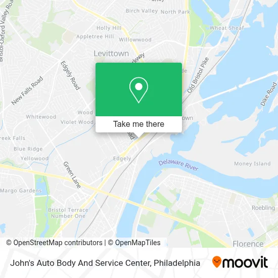 John's Auto Body And Service Center map
