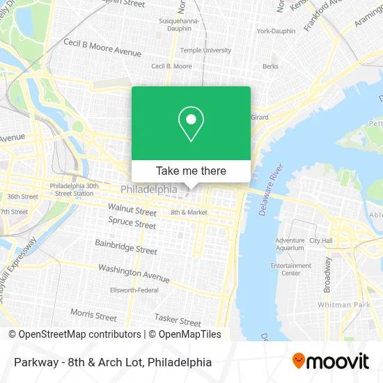 Parkway - 8th & Arch Lot map