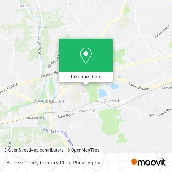 Bucks County Country Club map