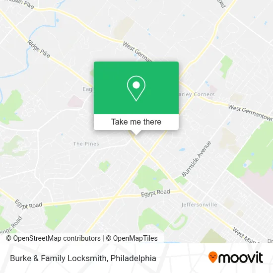 Burke & Family Locksmith map