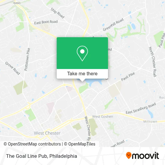 The Goal Line Pub map