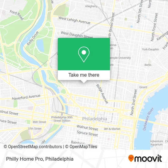 Philly Home Pro map