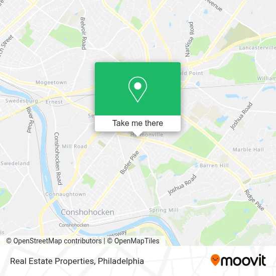 Real Estate Properties map