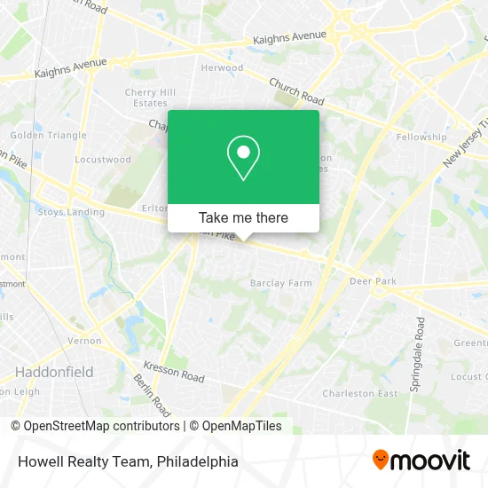 Howell Realty Team map