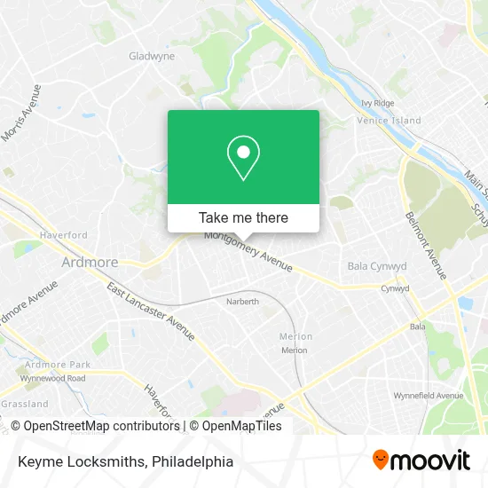 Keyme Locksmiths map