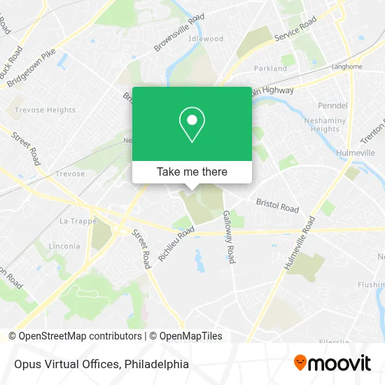 Opus Virtual Offices map