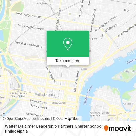 Walter D Palmer Leadership Partners Charter School map