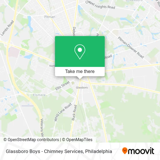 Glassboro Boys - Chimney Services map
