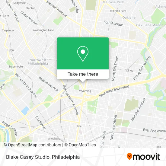 Blake Casey Studio map