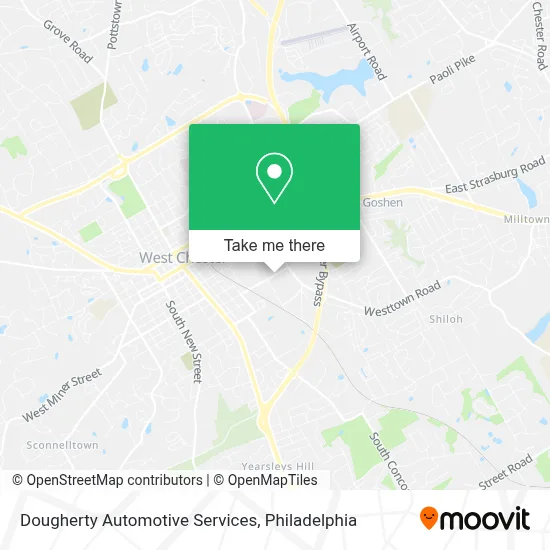 Dougherty Automotive Services map