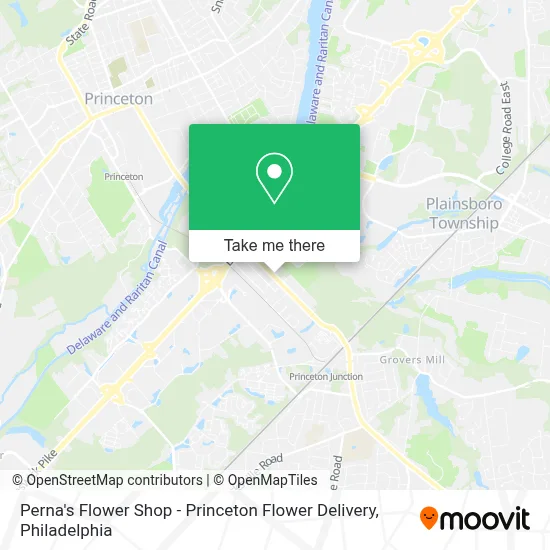 Perna's Flower Shop - Princeton Flower Delivery map