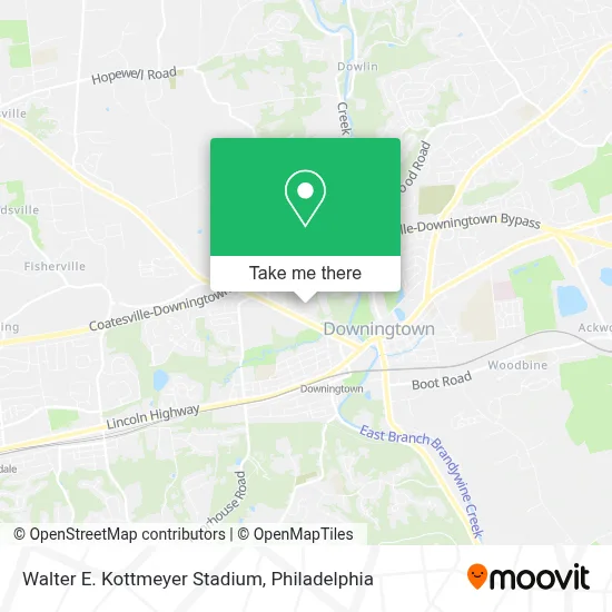 Walter E. Kottmeyer Stadium map