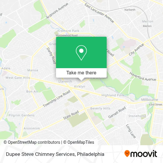 Dupee Steve Chimney Services map