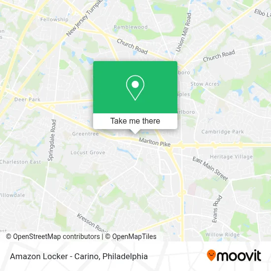 Amazon Locker - Carino map