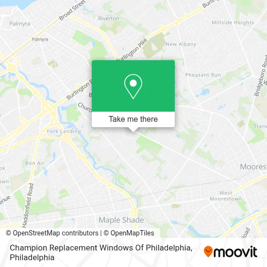 Champion Replacement Windows Of Philadelphia map