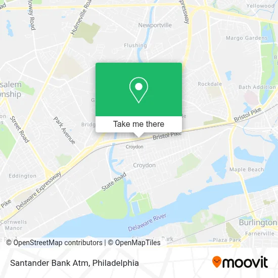 Santander Bank Atm map