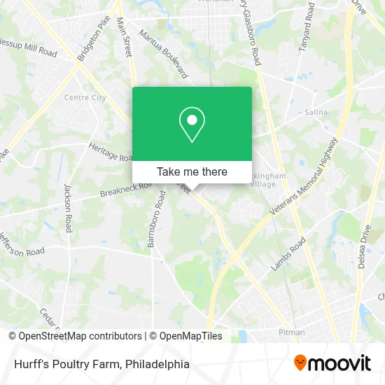 Hurff's Poultry Farm map