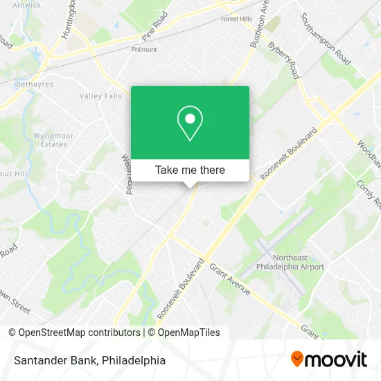 Santander Bank map