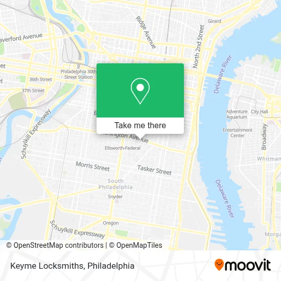 Keyme Locksmiths map