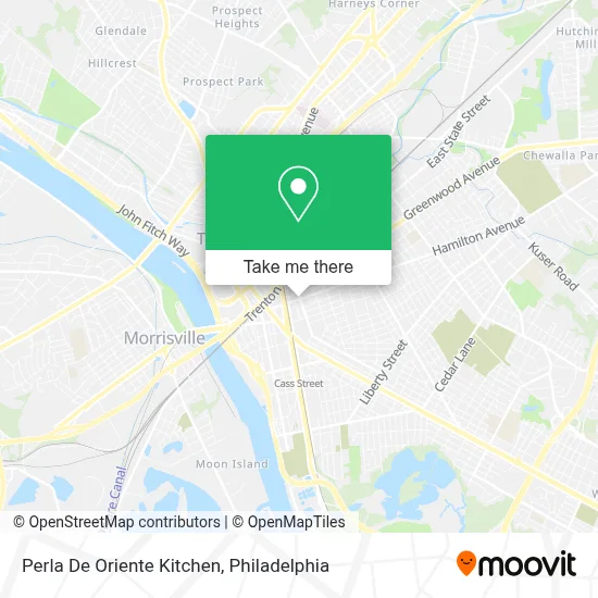 Perla De Oriente Kitchen map