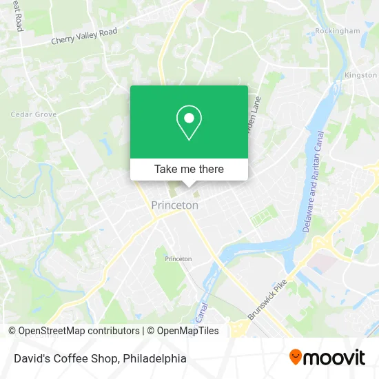 David's Coffee Shop map