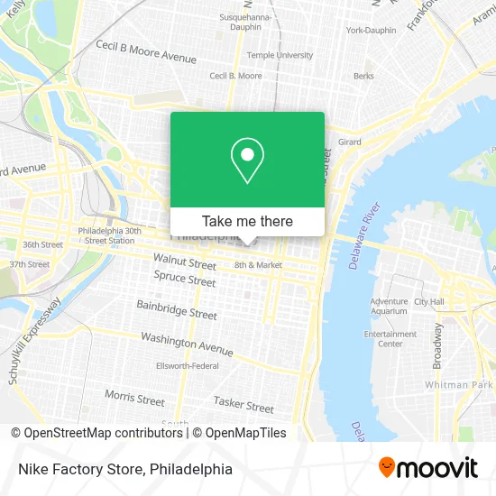 Nike Factory Store map