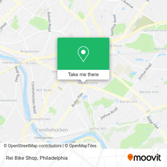 Rei Bike Shop map