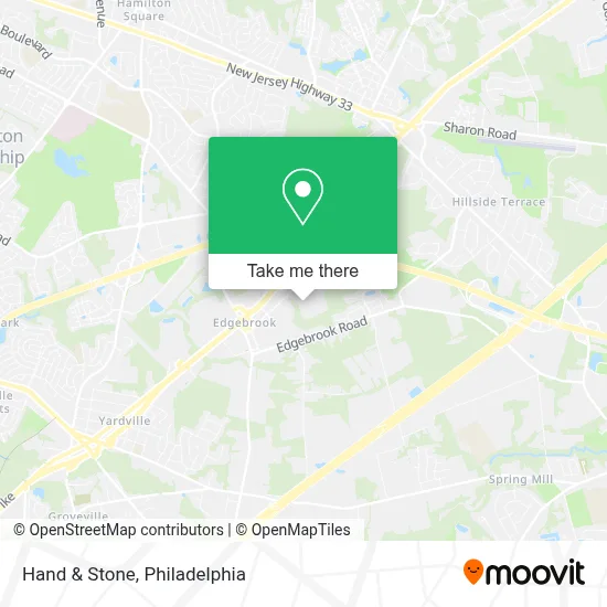 Hand & Stone map