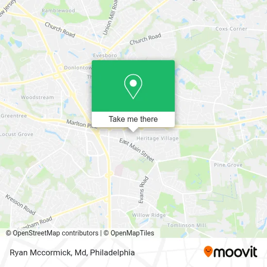 Ryan Mccormick, Md map