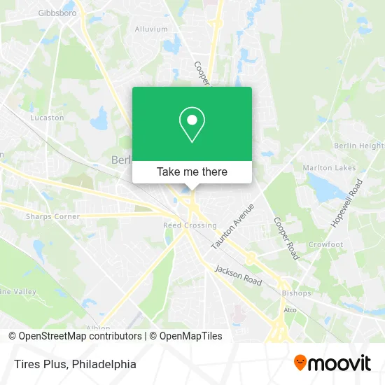 Tires Plus map