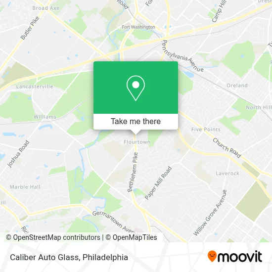 Caliber Auto Glass map