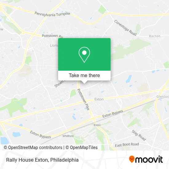 Rally House Exton map