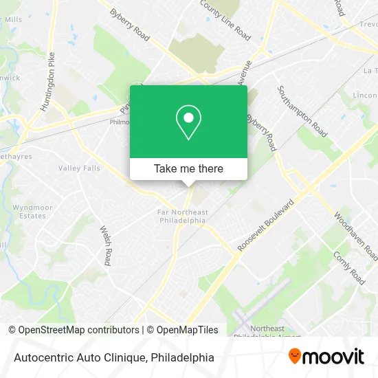 Autocentric Auto Clinique map