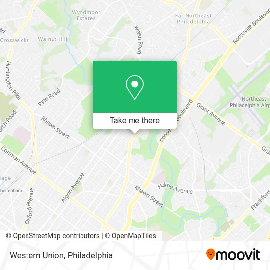Western Union map