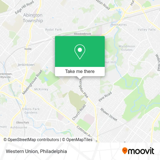 Western Union map