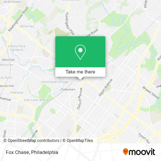 Fox Chase map