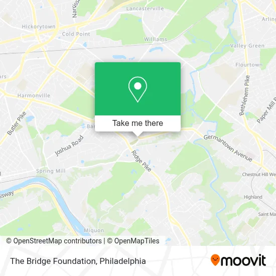 The Bridge Foundation map